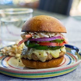 Chipotle Turkey Burger w/ Slaw