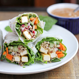 Tofu Quinoa Fresh Rolls