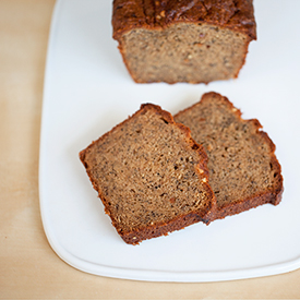 Crunchy Peanut Butter Banana Bread