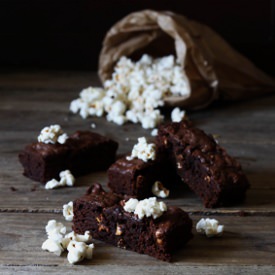 Brownie with Popcorn