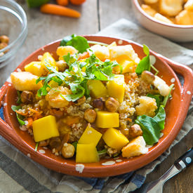 Mango Bulgur Salad with Hazelnuts