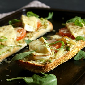 Brie and Avocado Toasts