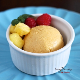 Summertime Mango Coconut Sorbet