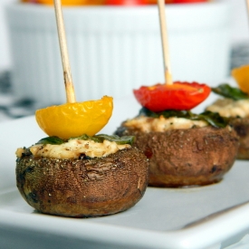 Goat Cheese Stuffed Mushrooms