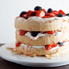 Berry and Brown Sugar Pavlova