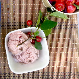 Cherry & Chocolate Brownie Fro-Yo