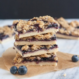 Blueberry-Oat Bars