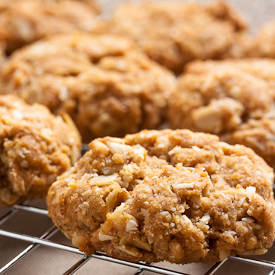 Oat and Coconut Cookies