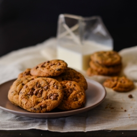 Chewy Salted Chocolate Cookies