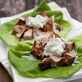 Tandoori Chicken Lettuce Wraps