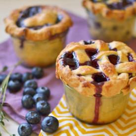 Blueberry Thyme Pie in a Jar