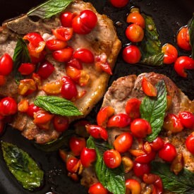 Pork Chops with Tart Cherries