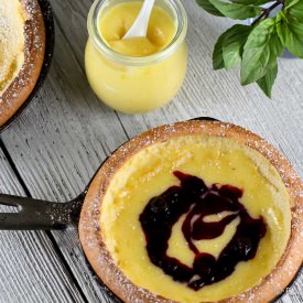 Mini Dutch Babies with Citrus Curd