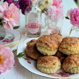 Old-Fashioned Rose Lemonade Scones