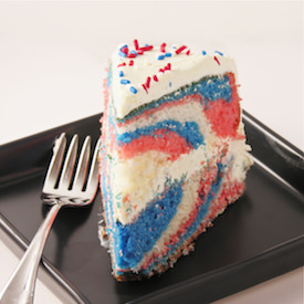 Patriotic Tie Dye Cake!