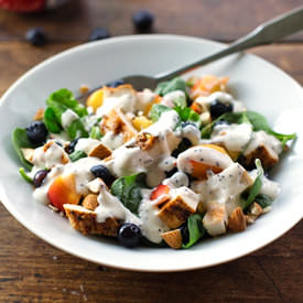 Chicken & Nectarine Poppy Seed Salad