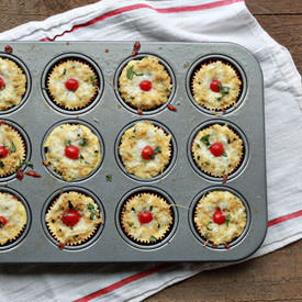 Mini Margherita Quinoa Frittatas