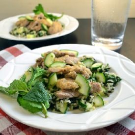 Lemongrass BBQ Pork with Wild Rice