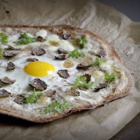 Pizza Bianca with Summer Truffles