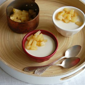 Amaretto Panna Cotta with Caramel