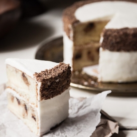 Chocolate Chip Cookie Layer Cake