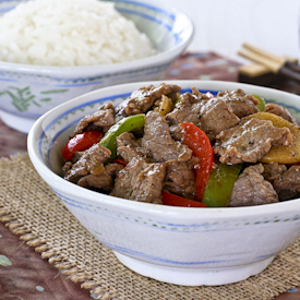 Black Pepper Beef Stir Fry