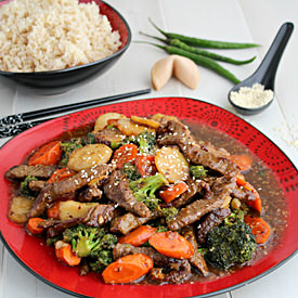 Sesame Orange Beef Stir Fry