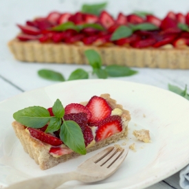 Strawberry Basil Tart