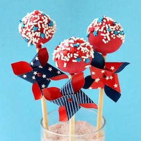 4th of July Cake Pops