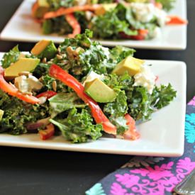 Kale Salad with Tahini Dressing