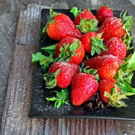 Ginger-Honey Glazed Strawberries