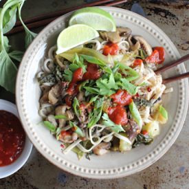 Spicy Asian Noodles w/Coconut Sauce