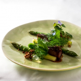 Asparagus & Pork Cheeks