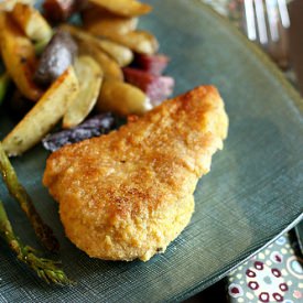 Cornmeal Crusted Pork Chops