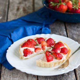 Basil Strawberry Tartelettes