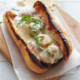 Grilled Beef Meatball Subs