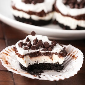 Chocolate Lasagna Cupcakes