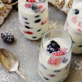 Iced Berries White Chocolate Cream