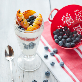 Grilled Peach Parfait