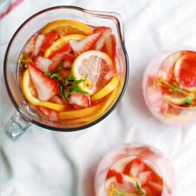 Sparkling Strawberry Rosé Sangria