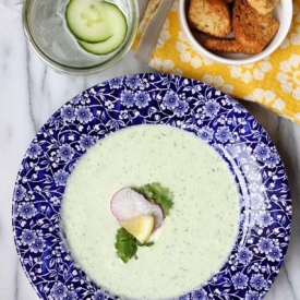 Chilled Cucumber Cilantro Soup