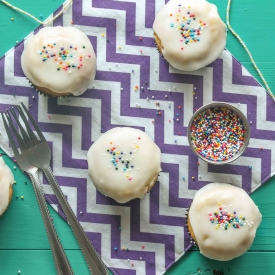 White Texas Sheet Cake Cupcakes