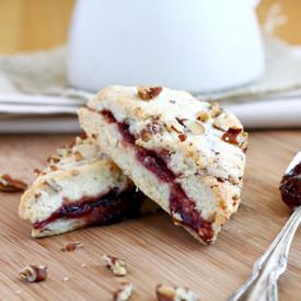 Raspberry Pecan Scones