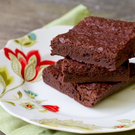 Cocoa Brownies with Browned Butter