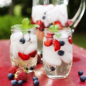 Red, white and blue spritzer