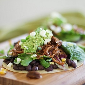 Barbecue Pulled Turkey Tostadas