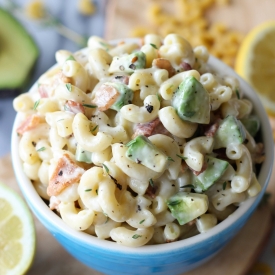 Bacon and Avocado Macaroni Salad