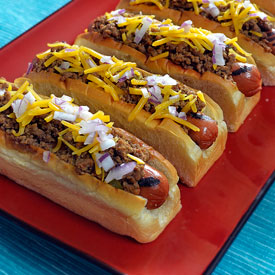 Homemade Chili Dogs