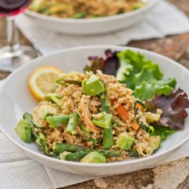 Quinoa w Pesto Veggies and Chicken