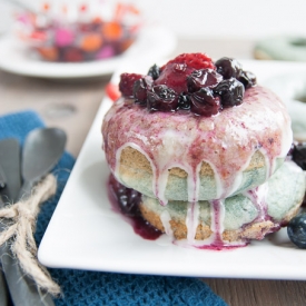 Grilled Berry Buttermilk Donuts